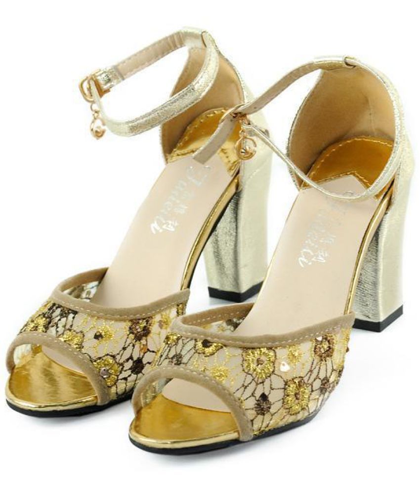 gold baby doll shoes