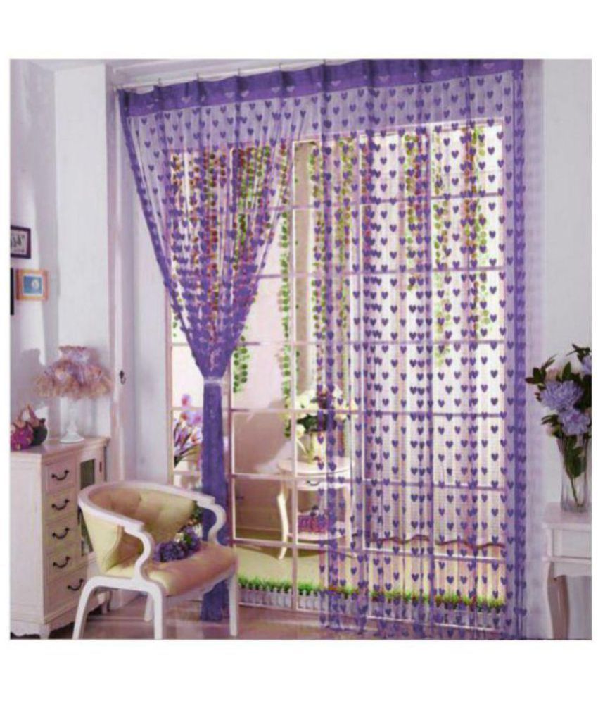     			Tanishka Fabs Set of 2 Door Printed String Curtain