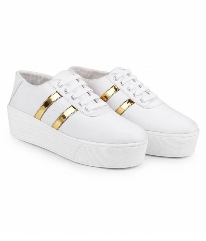 Bella Toes White Casual Shoes Price in India- Buy Bella Toes White ...