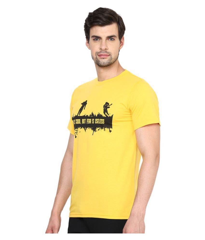 yellow half sleeve t shirt