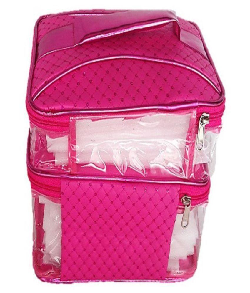 Buy NA Pink Vanity Kit and pouches 1 Pc at Best Prices in India