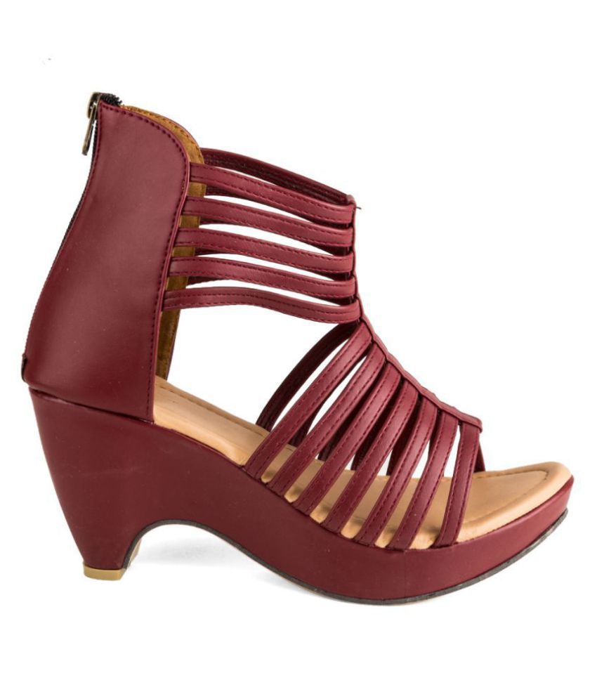 maroon heels amazon