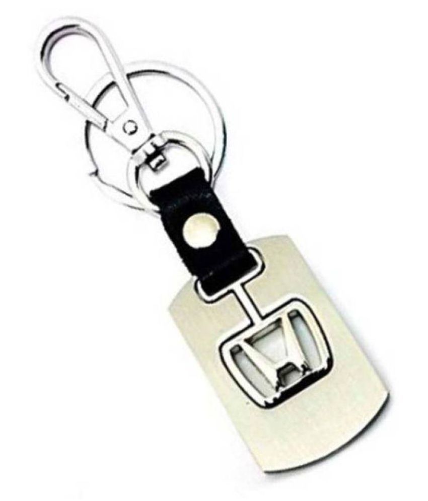     			Premium Quality Swinging Honda Logo Keychain with Chrome Metal Locking Key chain