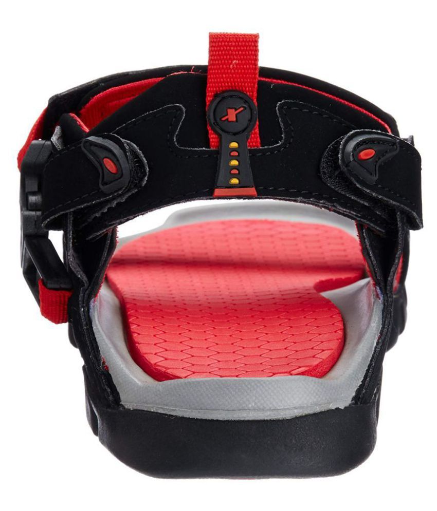 Sparx Men's Athletic and Outdoor Sandals Black Synthetic Floater Sandals - Buy Sparx Men's 