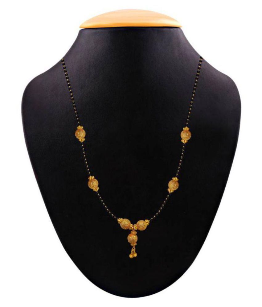 FJ STYLE GOLD PLATED DESIGNER MANGALSUTRA CHAIN IN COPPER: Buy FJ STYLE ...