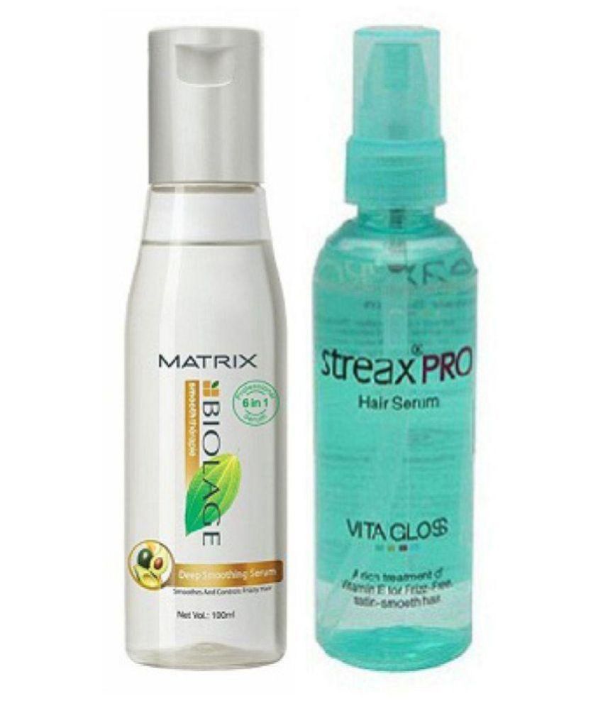 Matrix Biolage Smoothing & Streax Pro Hair Serum 100 ml: Buy Matrix Biolage  Smoothing & Streax Pro Hair Serum 100 ml at Best Prices in India - Snapdeal