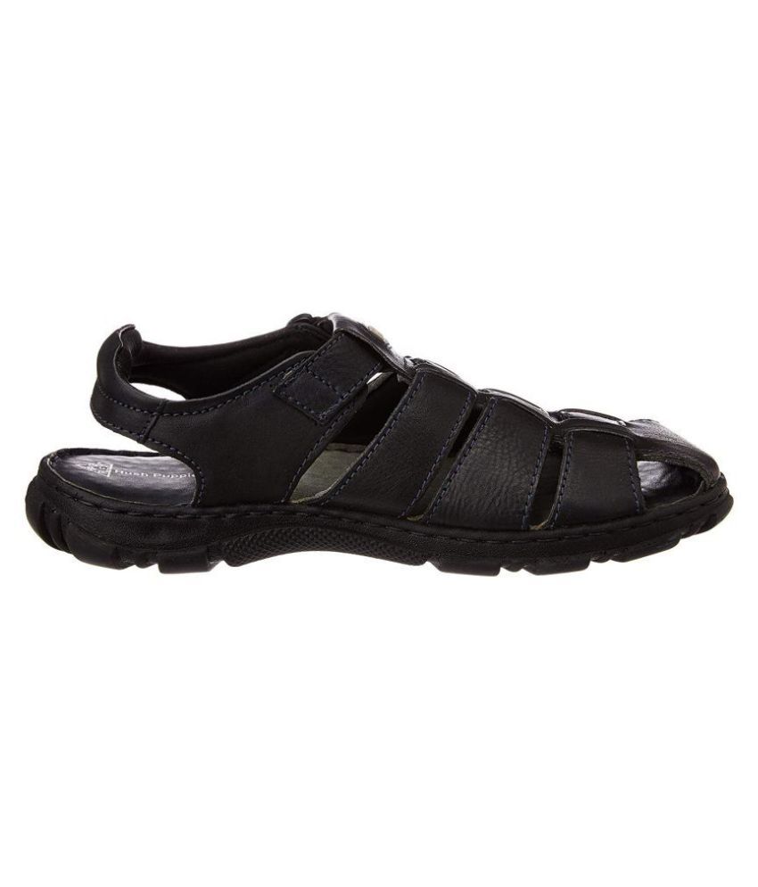 hush puppies men's leather athletic & outdoor sandals
