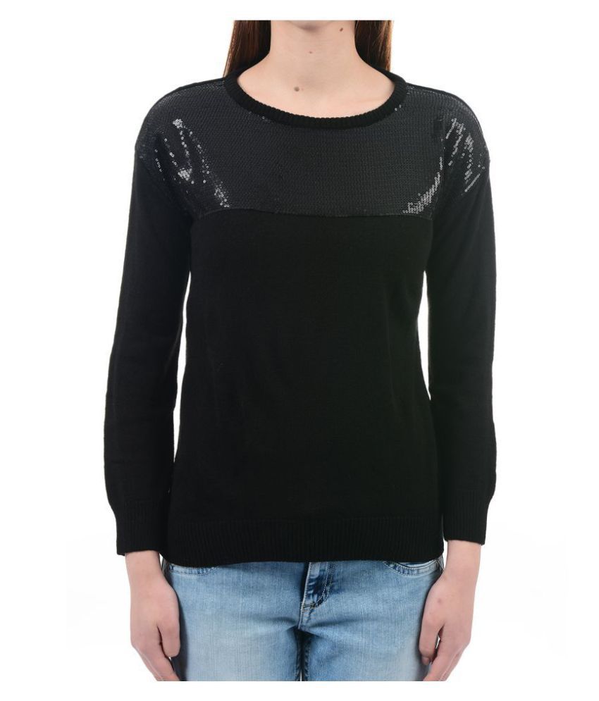 Buy Species Blended Black Pullovers Online at Best Prices in India ...