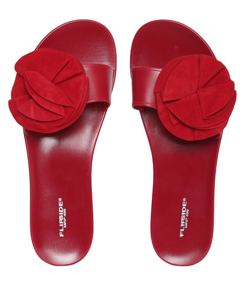 Flipside Maroon Slippers Price in India- Buy Flipside Maroon Slippers ...