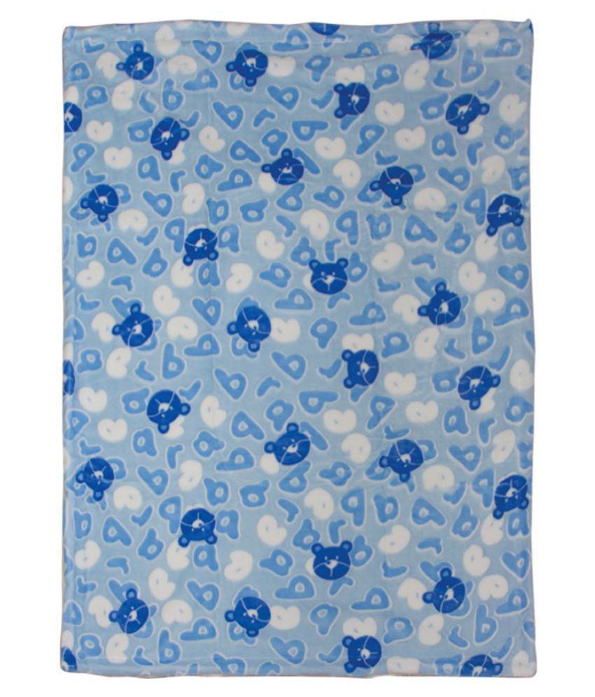     			Mee Mee Blue Cotton Baby AC Blanket ( 35 cm - 4 cm- 1 pcs)