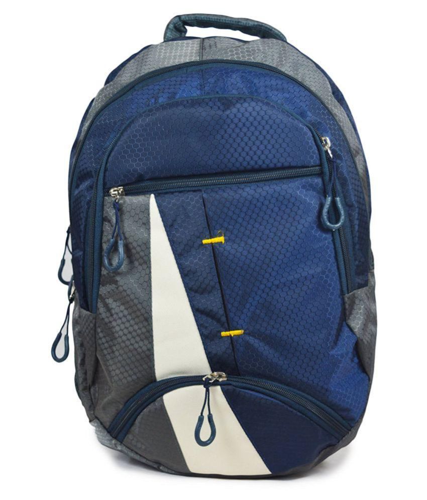 Radiant Bags Smart Navy Blue - Grey School Bag Ii Backpack Ii Multi Use 