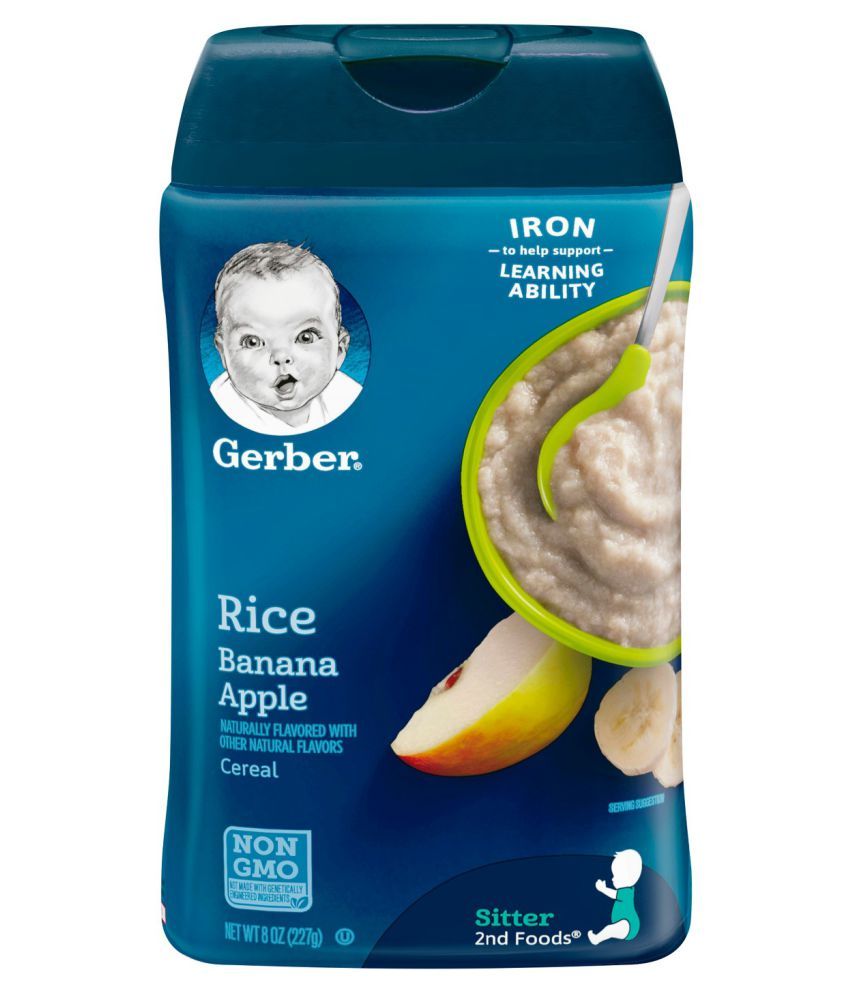 Buy Gerber Gerber Rice Banana Apple Cereal 227g Infant Cereal for 6