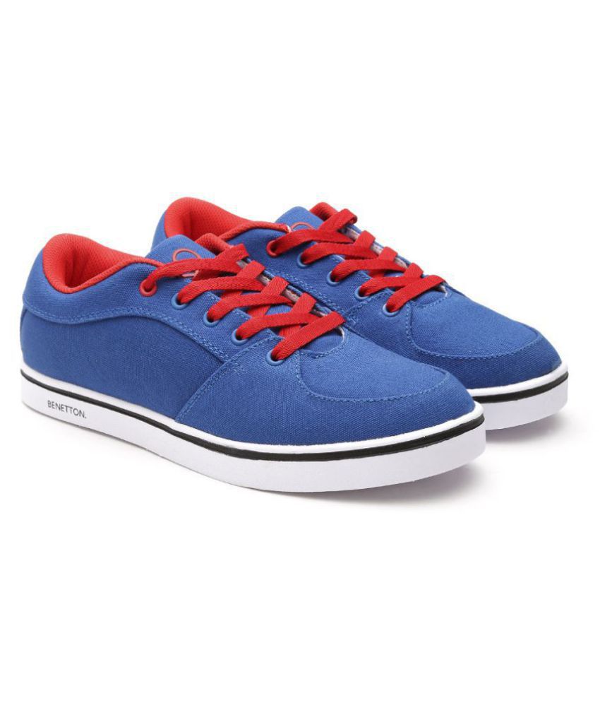 United Colors of Benetton Men Solid Sneakers Blue Casual Shoes - Buy ...