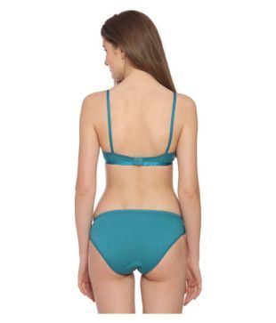 jockey printed bra panty set