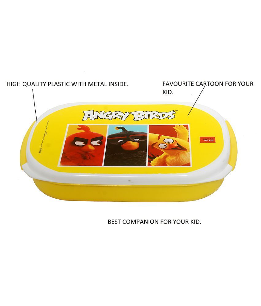 Jaypee Angry Bird School Lunch Box Yellow Color Buy Online at Best