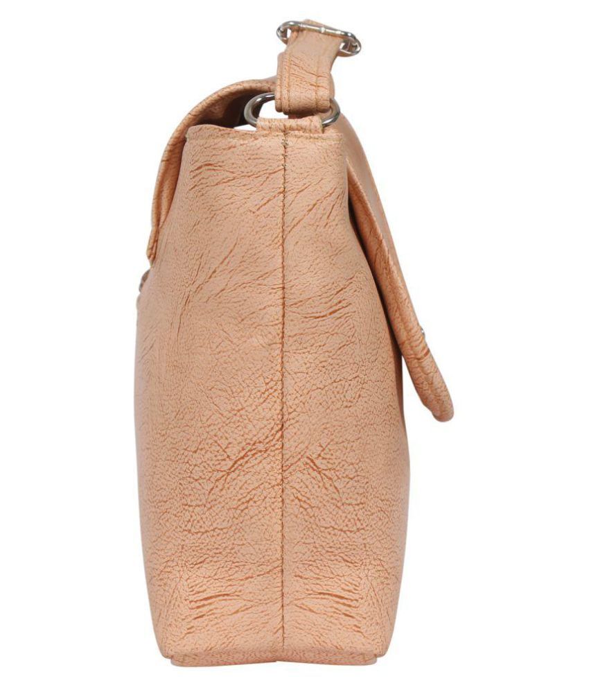 Gracetop Peach P.U. Sling Bag - Buy Gracetop Peach P.U. Sling Bag ...