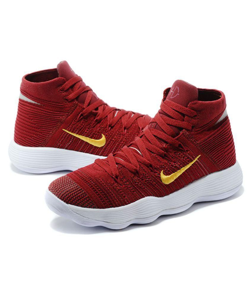 red nike basketball sneakers