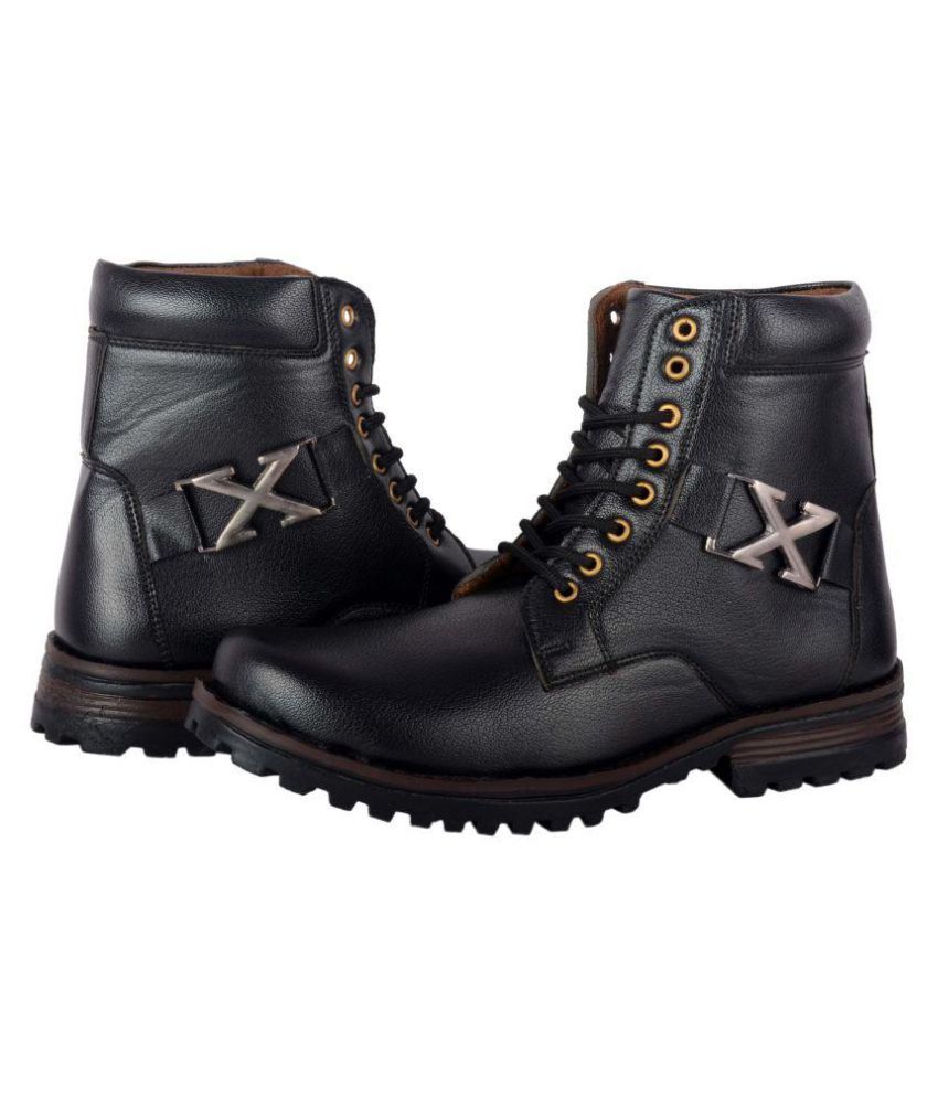     			RYKO Black Formal Boot