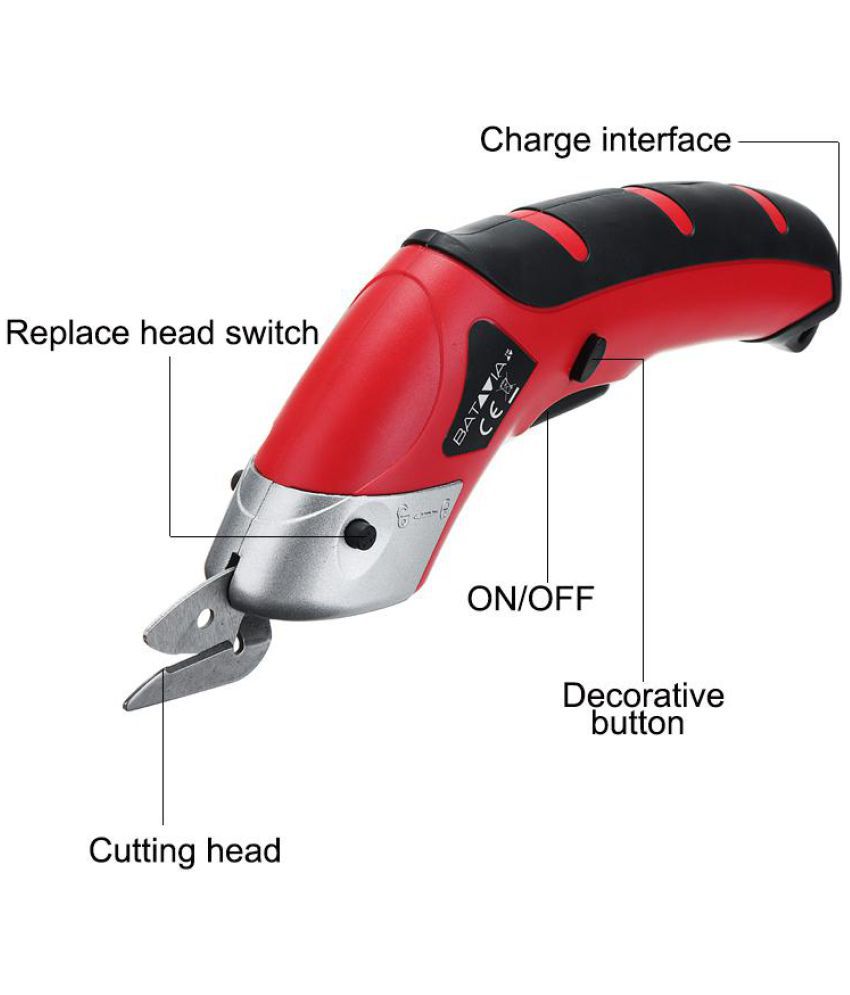 Portable Electric Scissor Auto-Cutter Power-driven Shears Industrially Household 