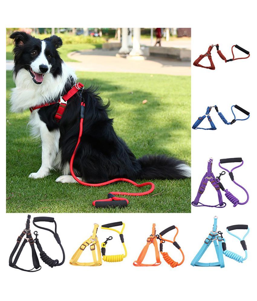 Soft Pet Harness Small Dog Chest Strap Rope Cute Puppy with Lead Leash