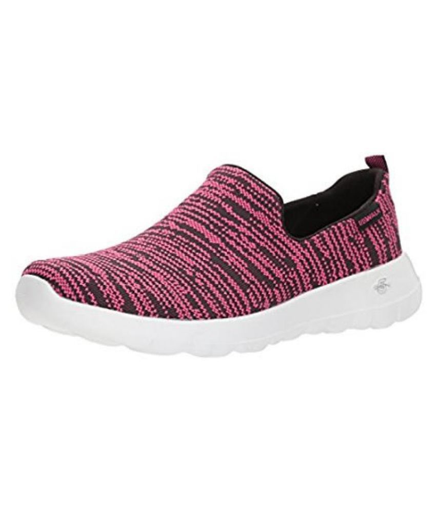 pink walking sneakers