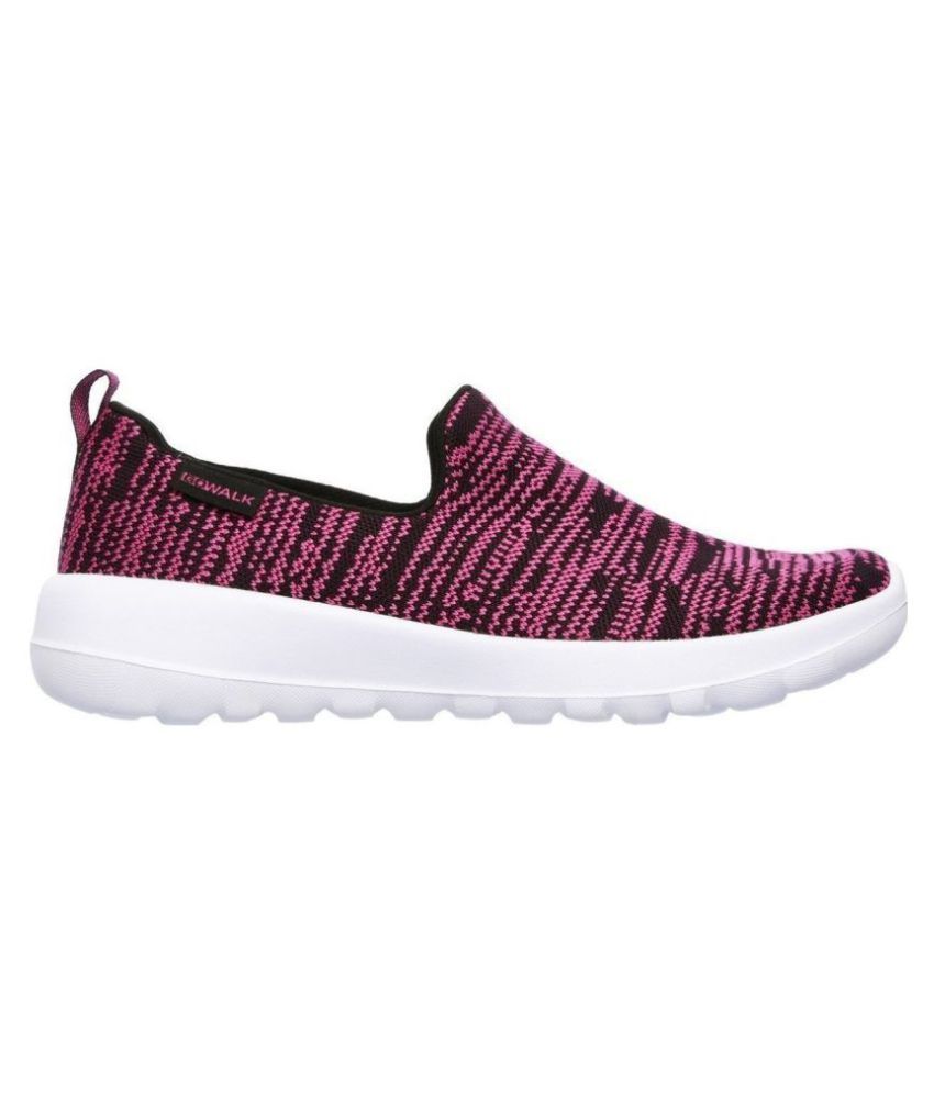pink walking sneakers