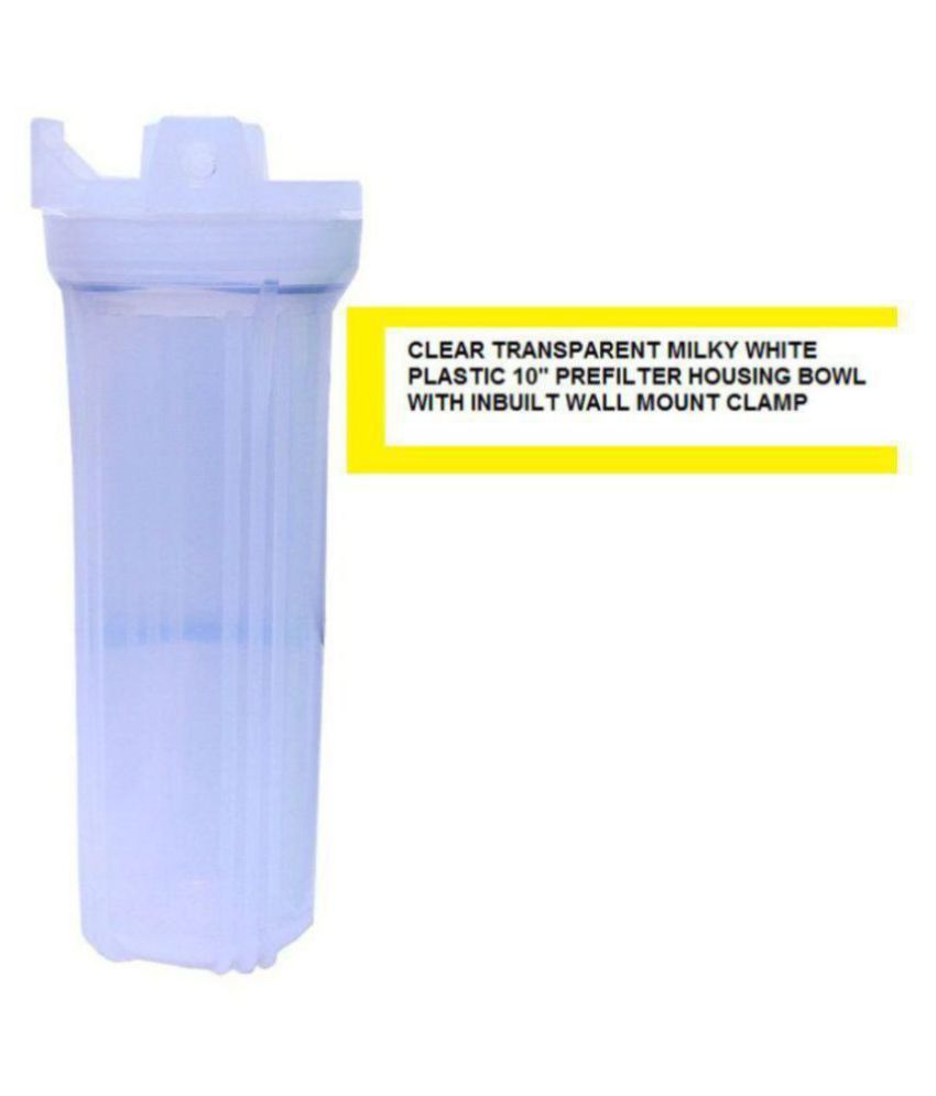 RO Service Water Purifier Pre Filter Bowl 10" Housing Spun Clear