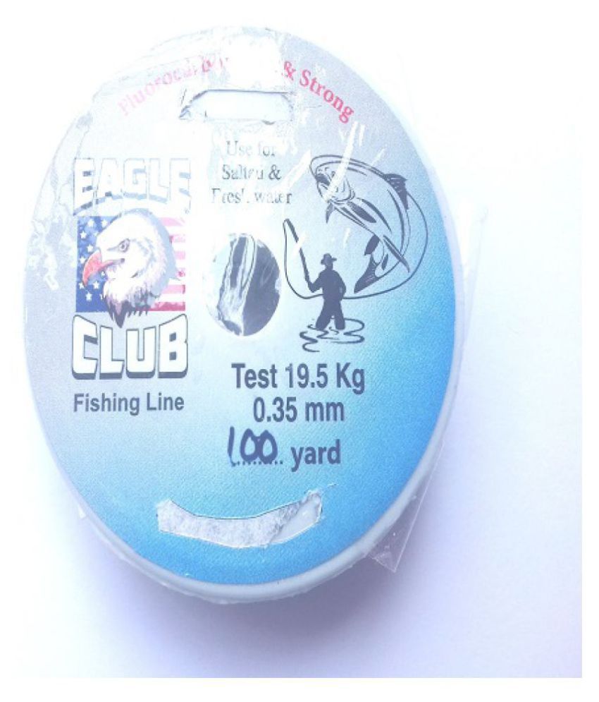 Fluorocarbon Line,Less Visibility in Water, Dia0.35mm,Tested 19kgs