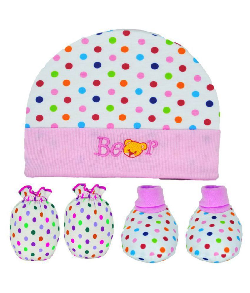 Baby Mittens, Booties with Cap Set 3 Pcs Combo Buy Online at Low Price