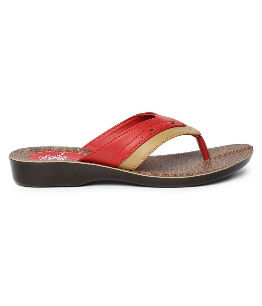 paragon red and black slippers