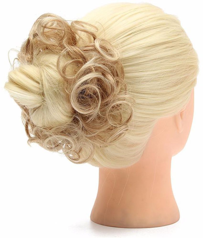 Women Messy Bun Curly Drawstring Hair Scrunchie Wave Hair Chignon