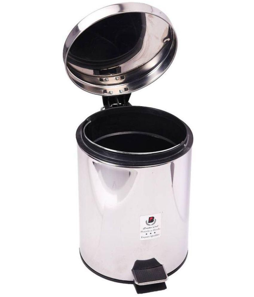 brecken paul stainless steel pedal dustbin pack of 1 Buy brecken paul