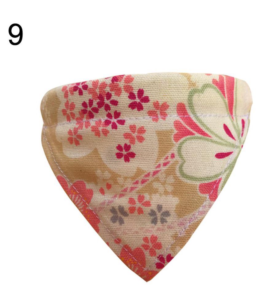 Dog Collar Cat Scarf Puppy Wave Spindrift Flower Neckerchief Pet