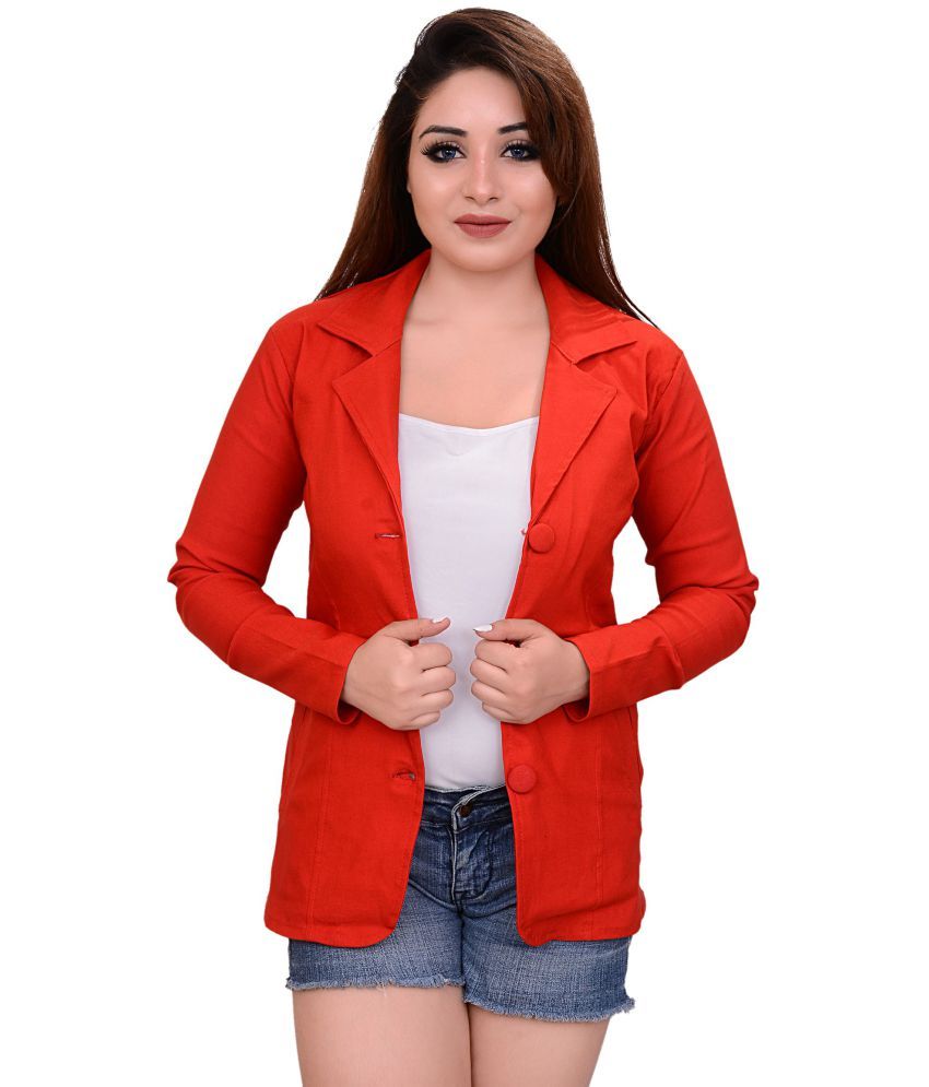 Buy AAKRITHI Cotton Red Blazers Online at Best Prices in India Snapdeal
