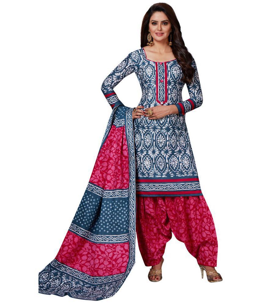 Ishin Red and Grey Synthetic Dress Material Buy Ishin Red and Grey