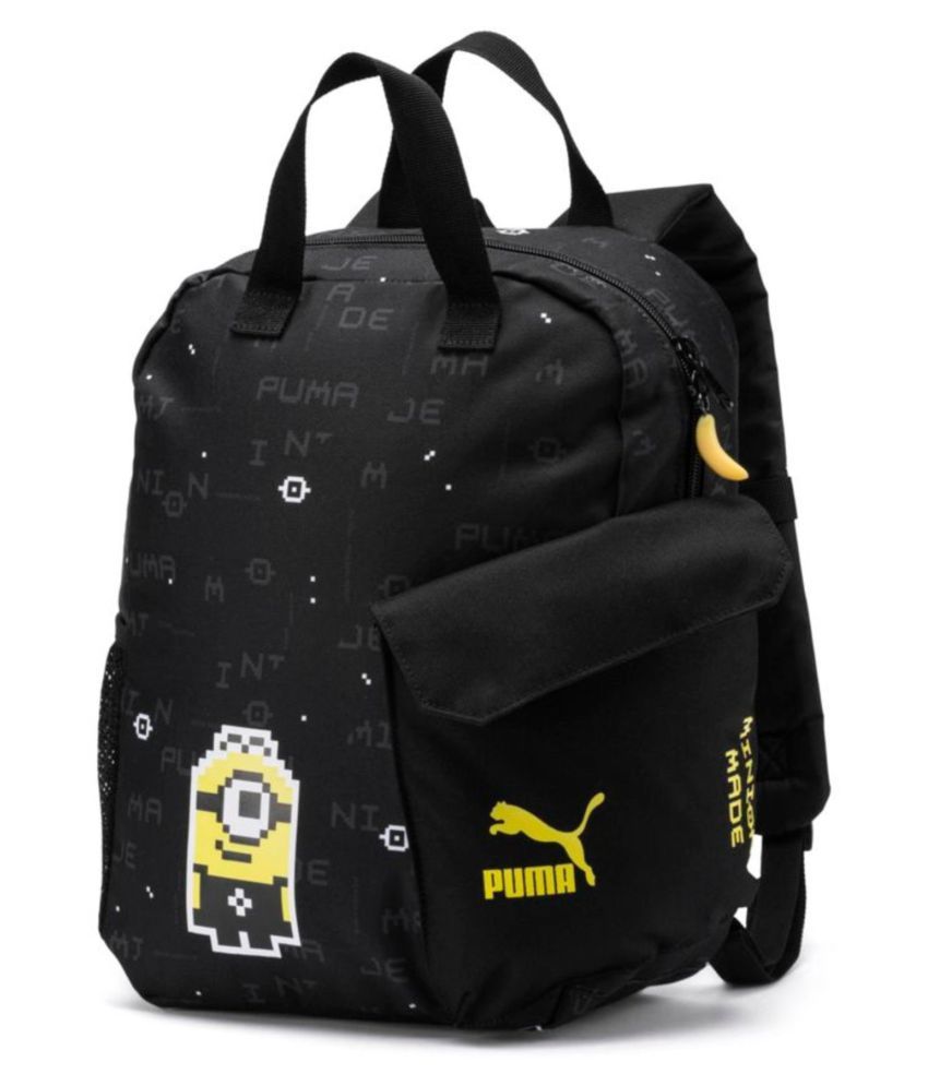 Puma Black Minions Backpack Buy Puma Black Minions Backpack Online at