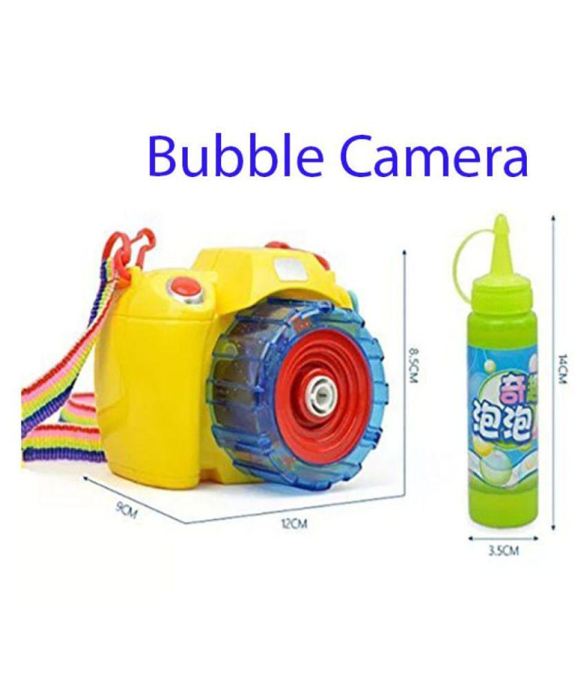 Bubble Camera Shooter with Light,Music and Sound Activity Fun Play Toys