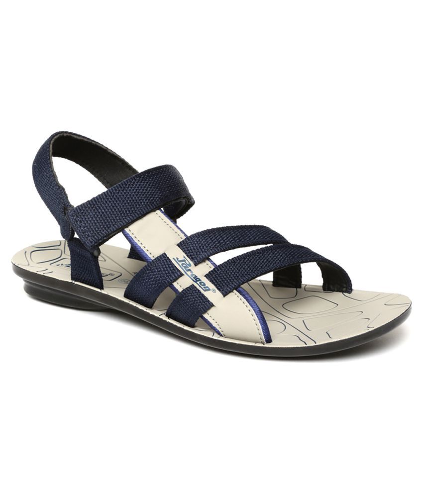 Paragon Brown Faux Leather Floater Sandals - Buy Paragon Brown Faux Leather Floater Sandals 
