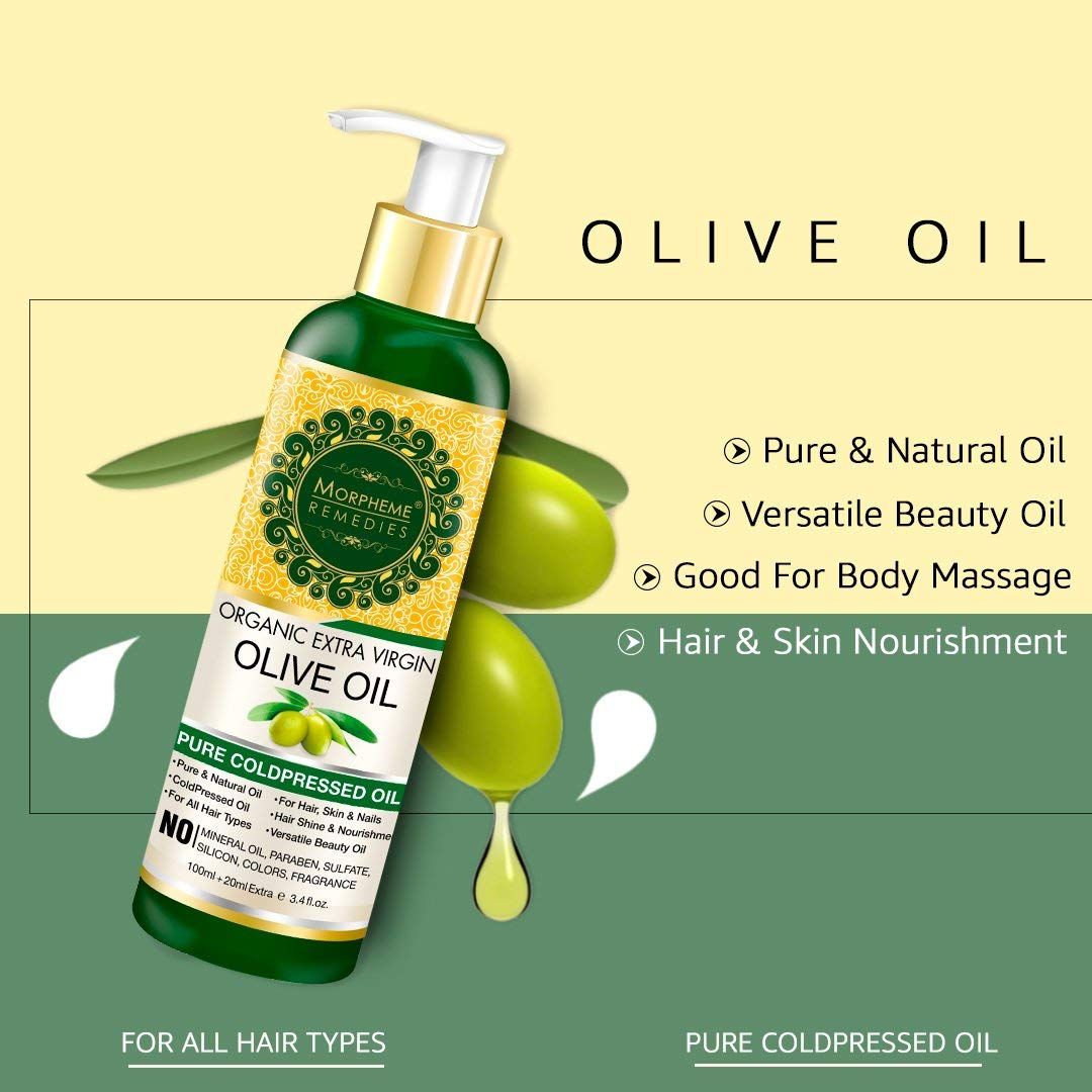 Morpheme Remedies Organic Extra Virgin Olive Oil Pure Coldpressed