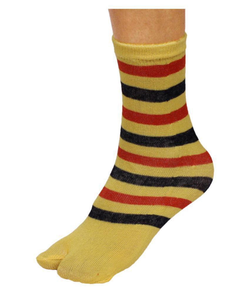 Neska Moda Premium Women's 5 Pairs Cotton Ankle Length Toe Socks