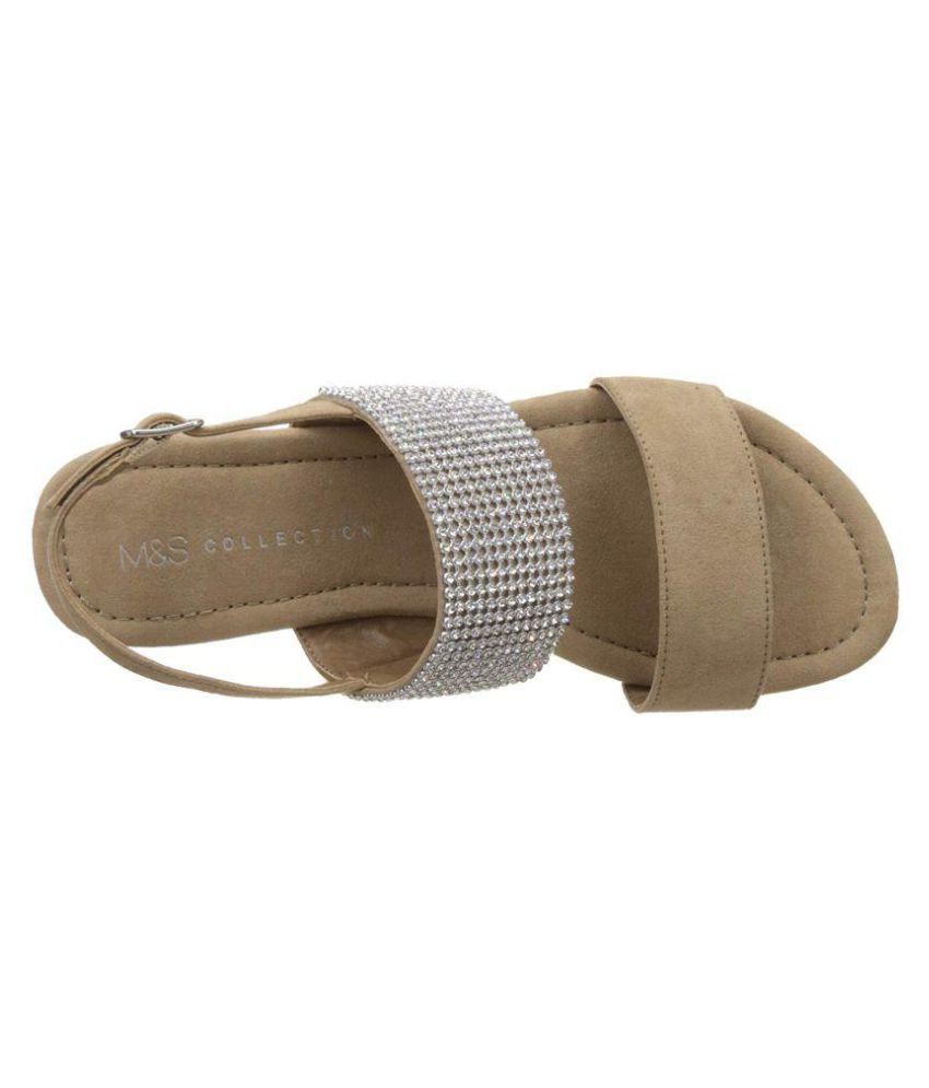 Marks & Spencer Beige Flats Price in India- Buy Marks & Spencer Beige ...