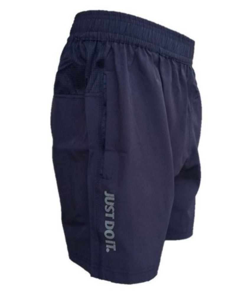 NIKE DRY FIT Blue Shorts Nike Polyester Lycra Running Shorts Buy NIKE