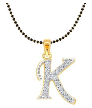 Vighnaharta Fancy Initial K Letter Cz Gold And Rhodium Plated Mangalsutra Chain Pendant Vfj1172mspg Buy Vighnaharta Fancy Initial K Letter Cz Gold And Rhodium Plated Mangalsutra Chain Pendant Vfj1172mspg Online In India