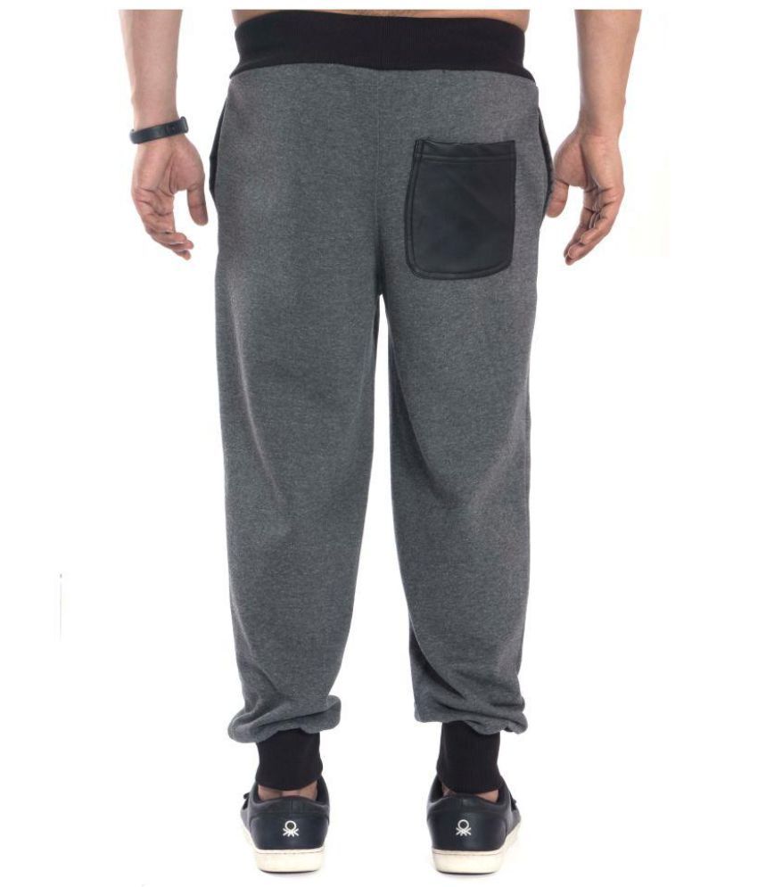 dark grey fleece joggers