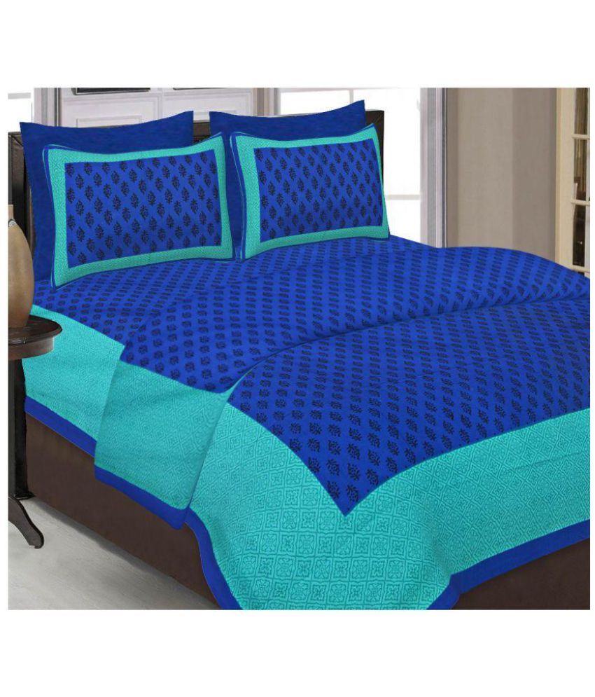 bedding king Cotton Double Bedsheet with 4 Pillow Covers Buy bedding