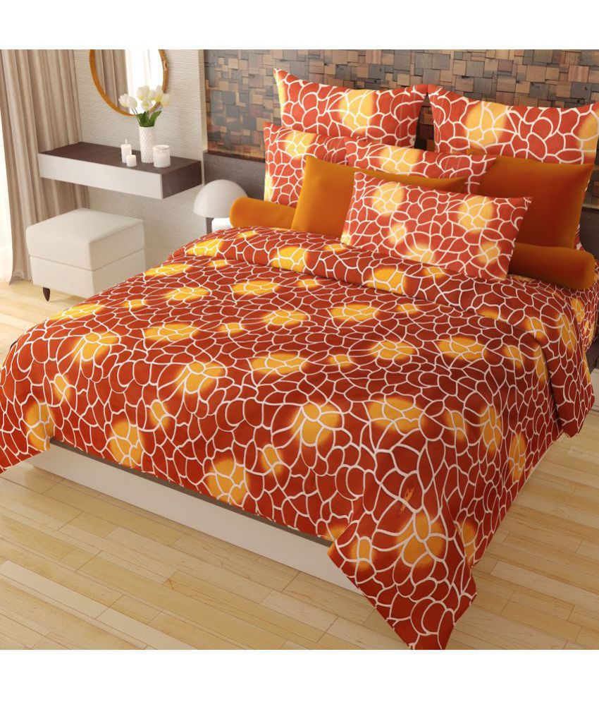 Home Candy Cotton Double Bedsheet With 2 Pillow Covers Buy Home Candy Cotton Double Bedsheet 