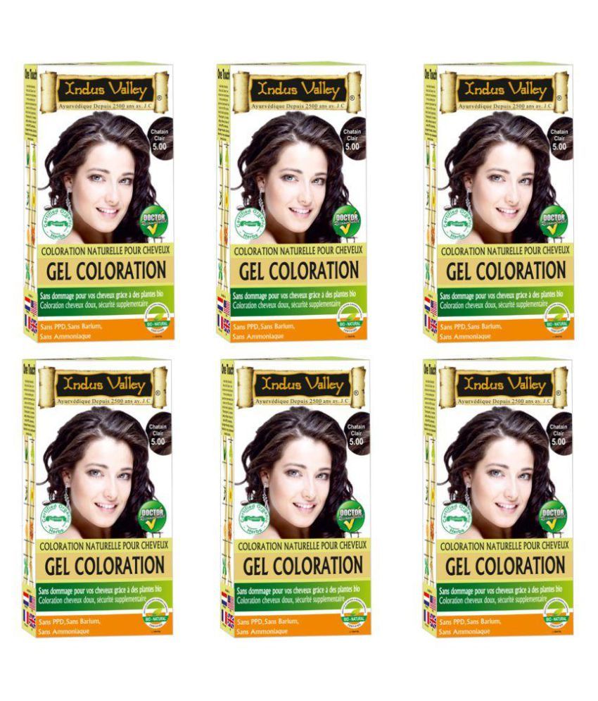 Indus Valley Organically Hair Dye One Touch Pack Root Touch Ups Haair 