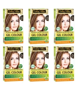 Indus Valley Natural Gel Hair Dye With Orange Aroma One Touch Pack