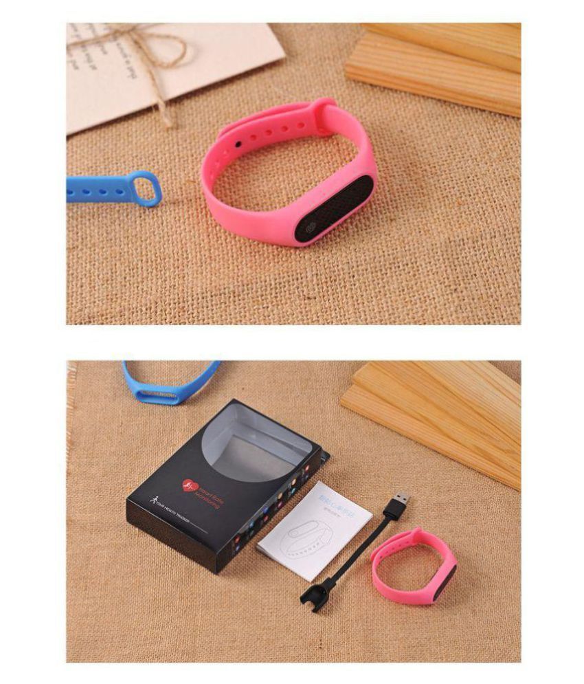 m2 waterproof heart monitoring fitness smart band