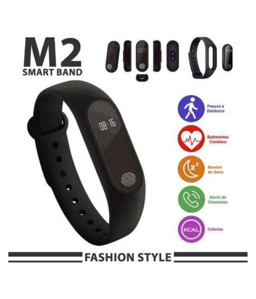 m2 waterproof heart monitoring fitness smart band